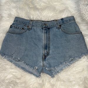 Levi’s Relaxed Fit Super Short Jean Shorts